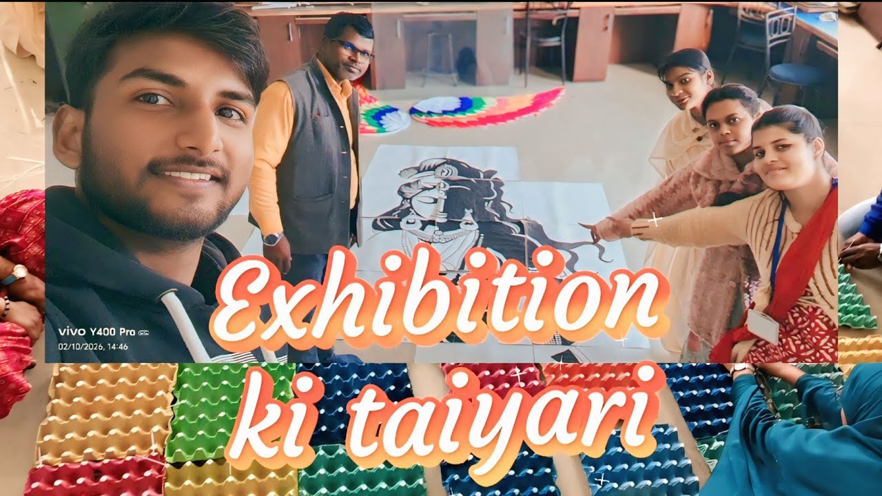 Art exhibition ideas in school and college |Art exhibition ki taiyari viral video |Art exhibition  💡