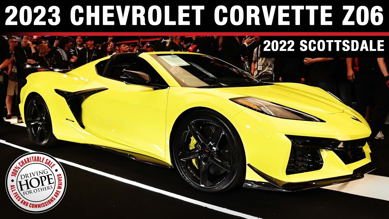 $3.7 MILLION 2023 Chevrolet Corvette Z06 VIN 001 - BARRETT-JACKSON 2022 SCOTTSDALE AUCTION