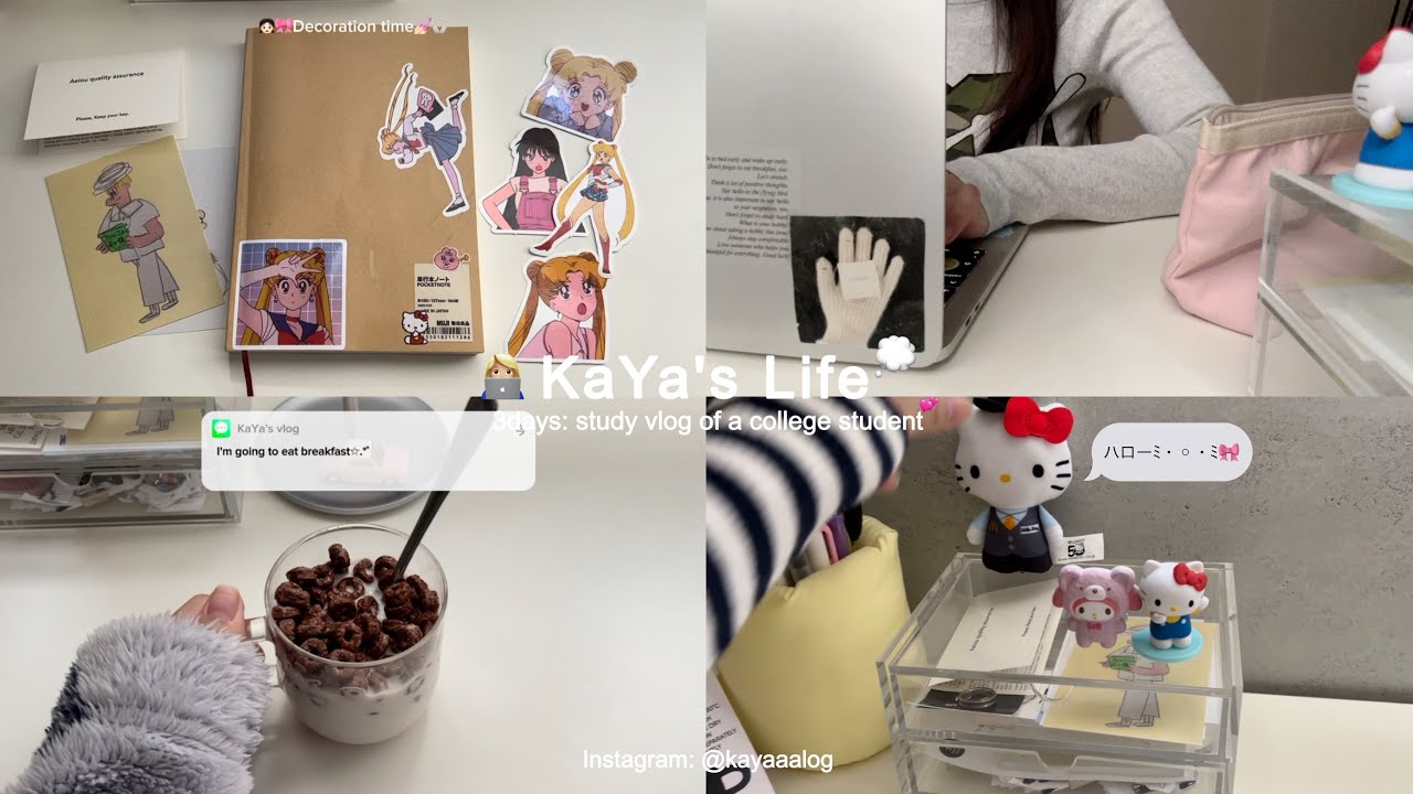 ENG)Study vlog: ひたすらTOEIC勉強する大学生の3日間💭💞