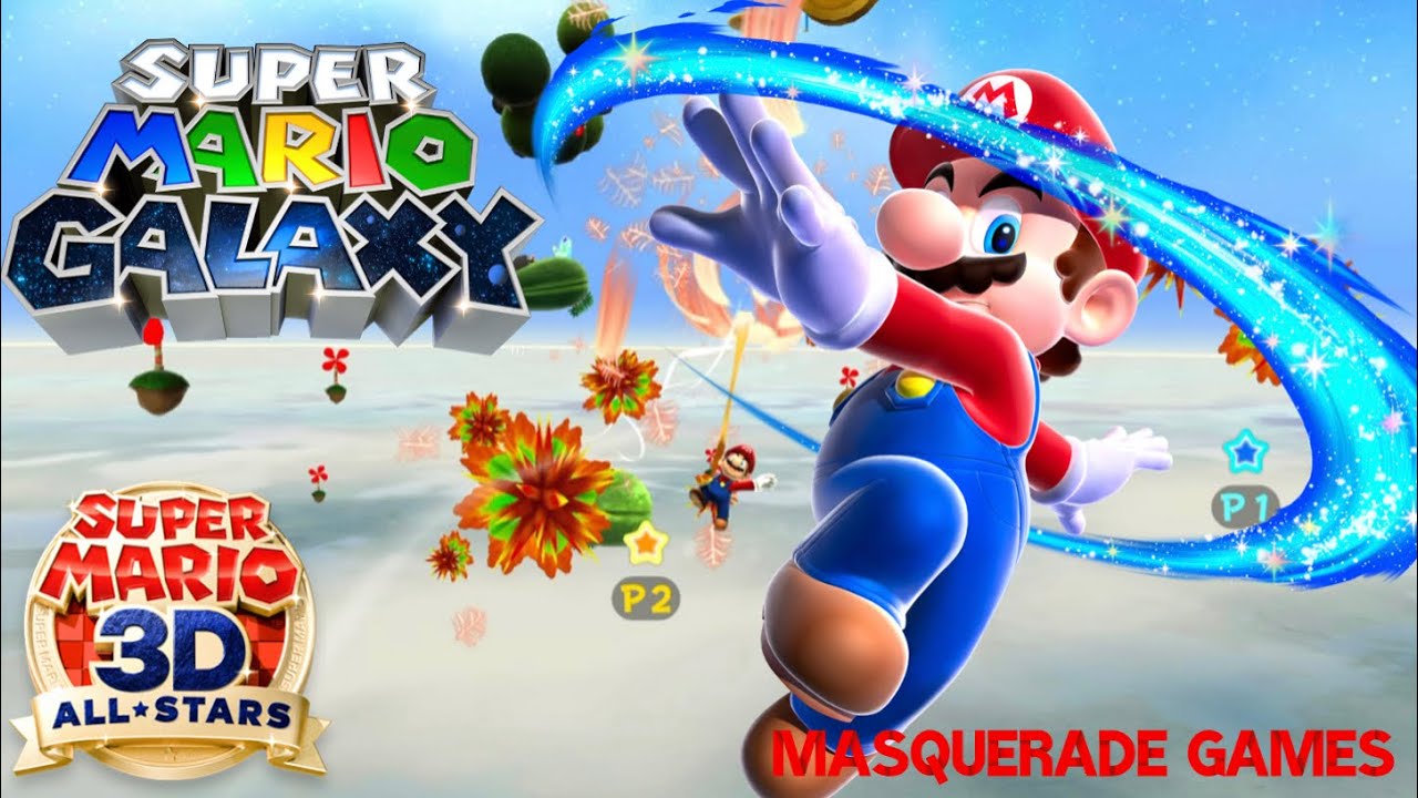 Super Mario Galaxy [3D All Stars]: Walkthrough Part 20- Gusty Garden Galaxy