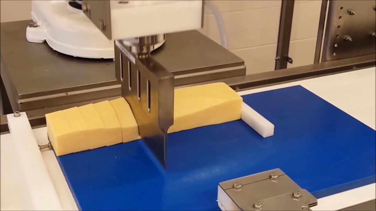 robotic cutting   3D profiling and portioning cheese
