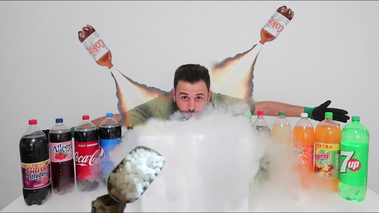GHEAȚĂ CARBONICĂ vs 13 SUCURI DIFERITE! *Experiment*