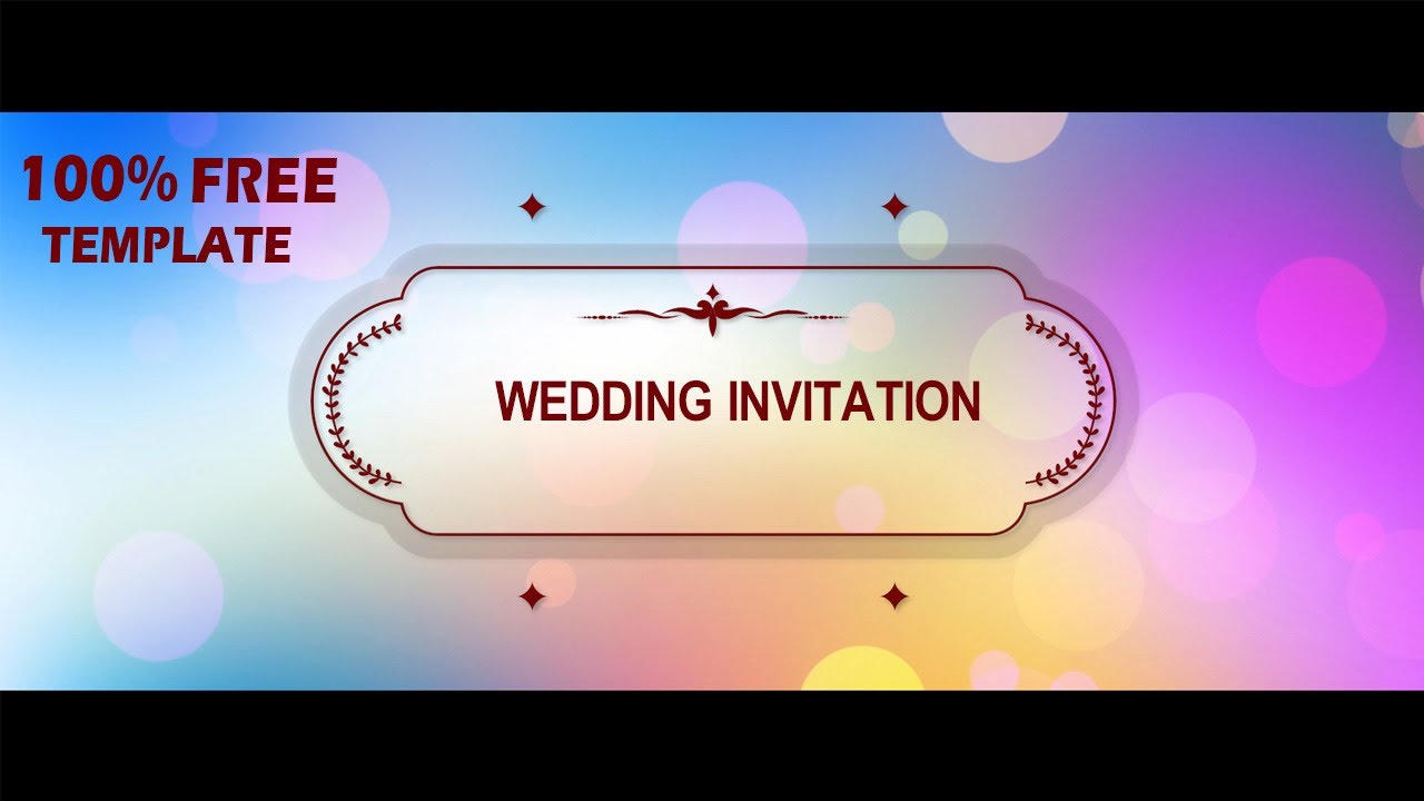Latest Wedding Invitation Video | Free Green Screen Template | Link In Description