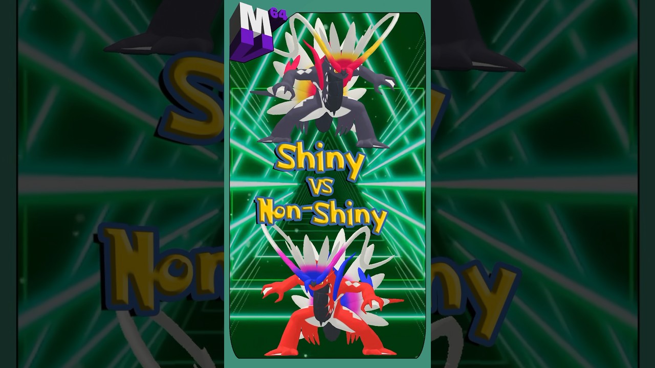 Pokemon Shiny vs Non Shiny -  Gen 9 Legendary Pokemon