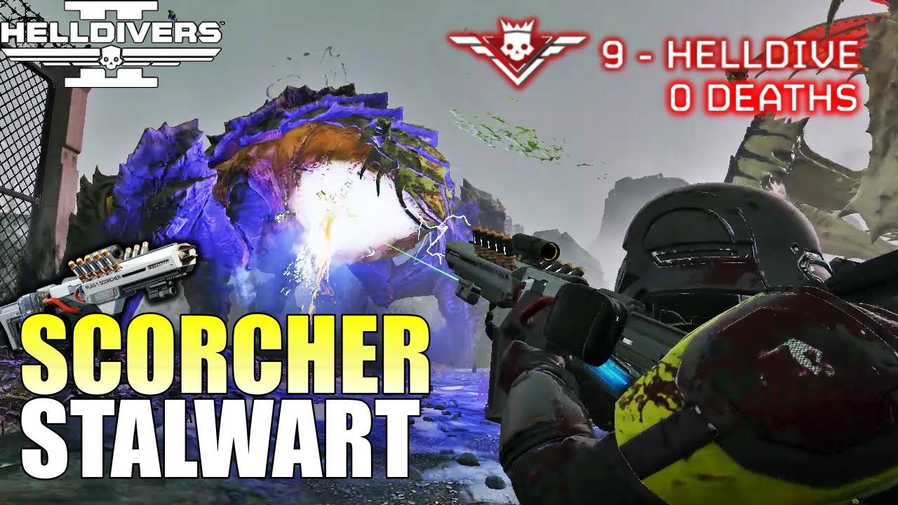 Helldivers 2 - Scorcher & Stalwart Build Gameplay (No commentary, Max difficulty, No deaths)
