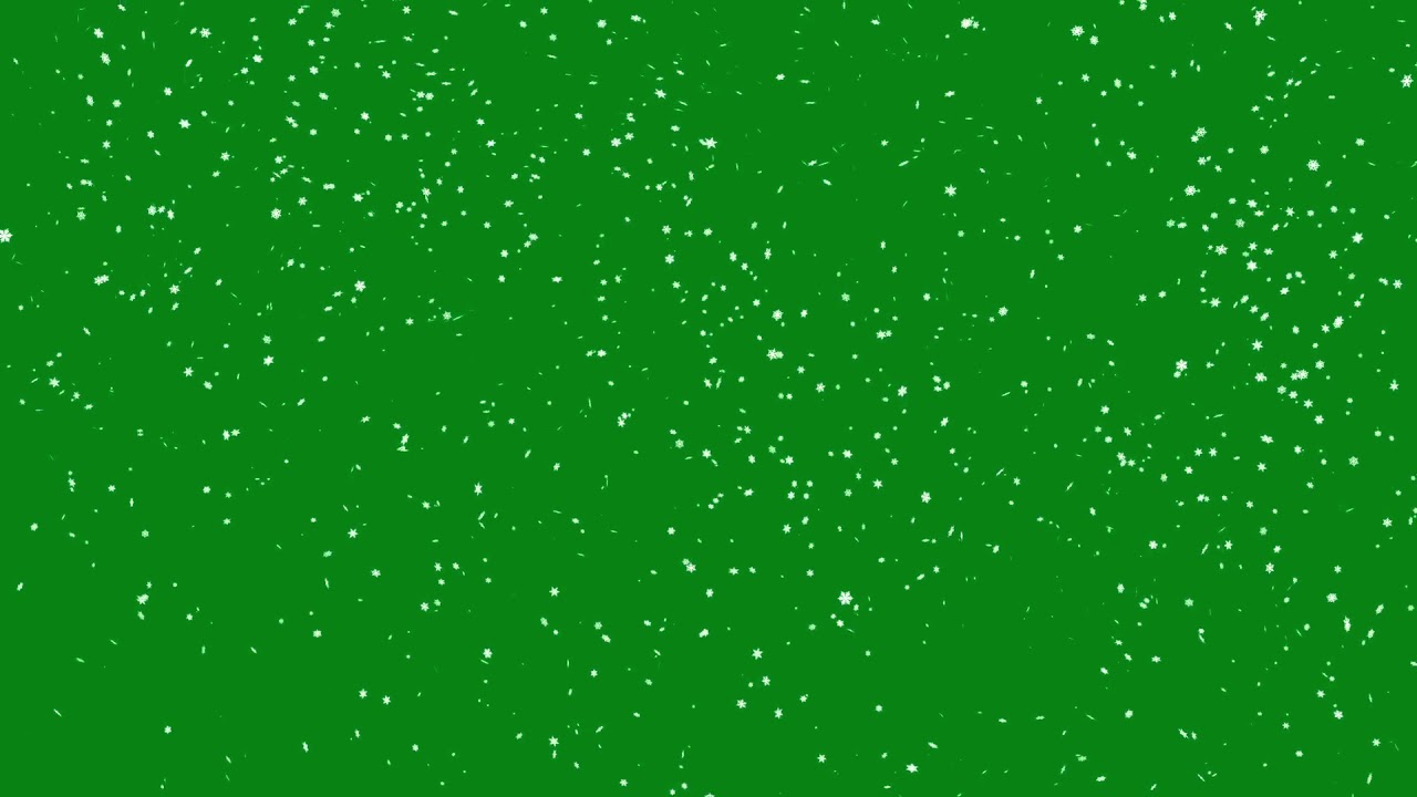 NIEVE PANTALLA VERDE 🌈 FONDO ANIMADO - VFX - GRATIS ✅  (no copyright)💪