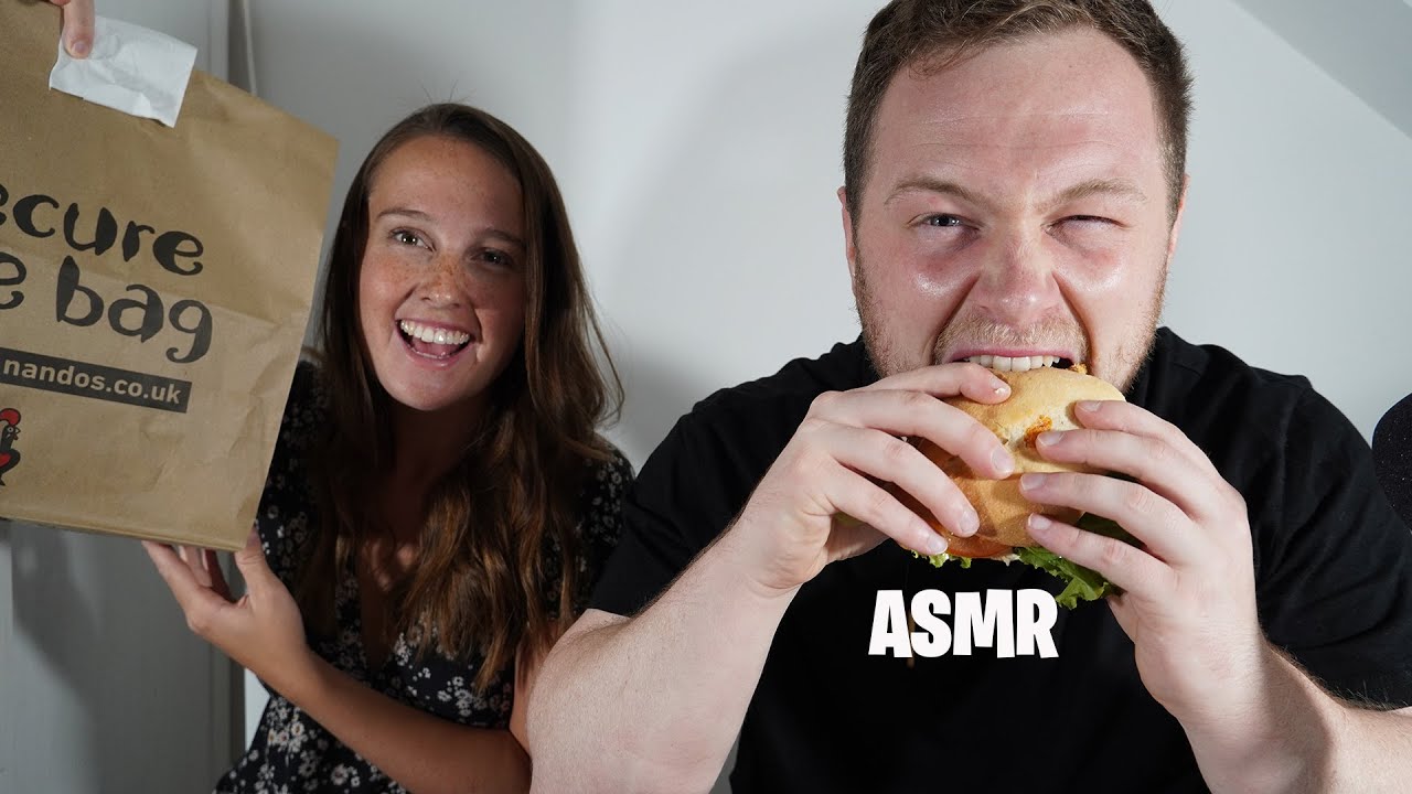 ASMR: NANDOS TAKEAWAY TUESDAY !! - MUKBANG