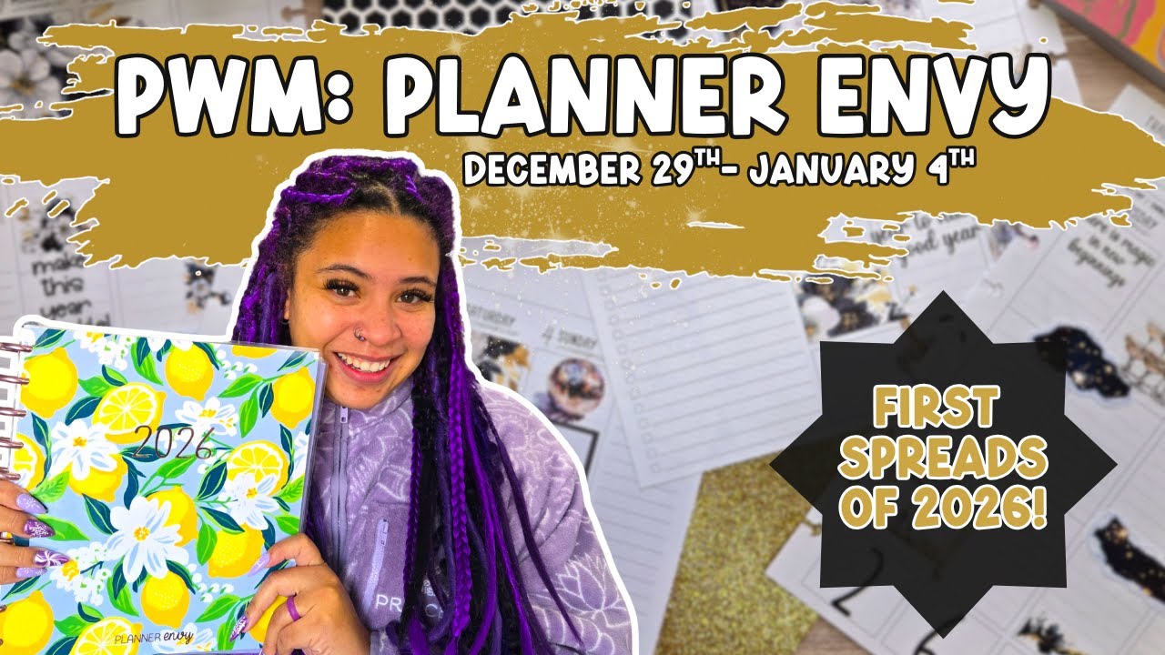 Plan With Me | Planner Envy | Last spread of 2025 & First of 2026!💜