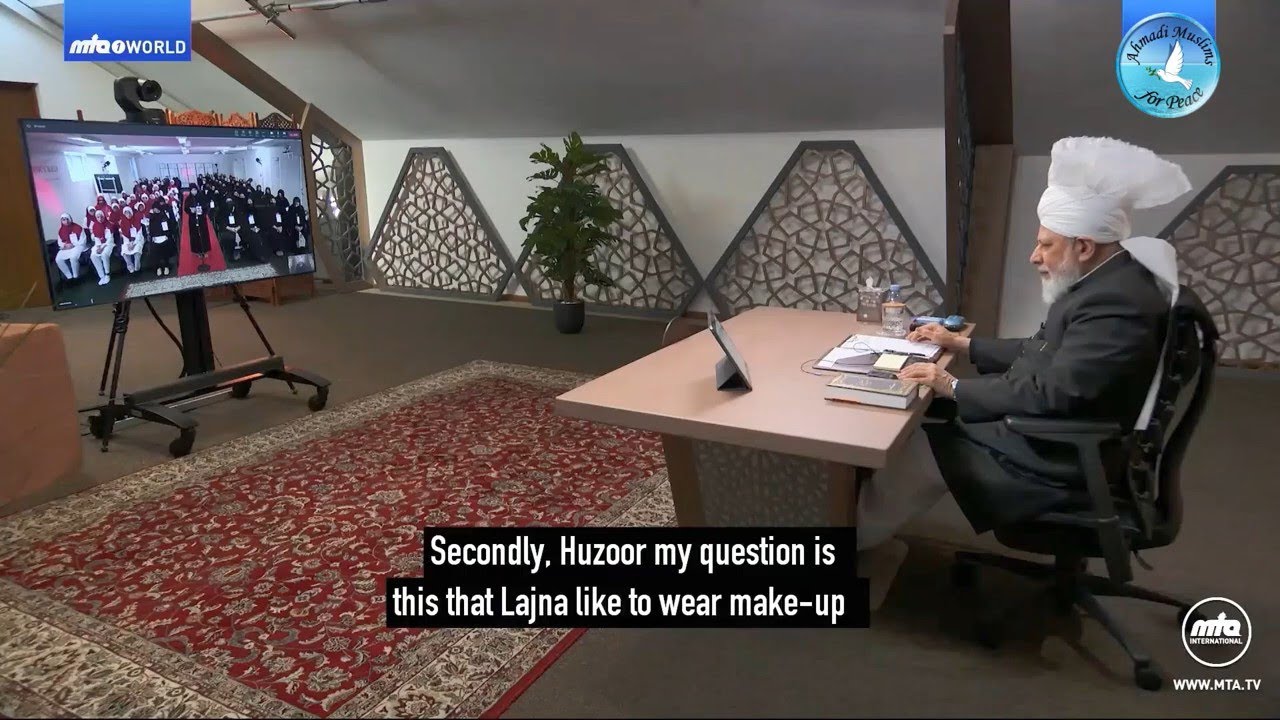 Lajna like to wear make-up to attend program but it isn't allowed to wear the niqab; please guide us
