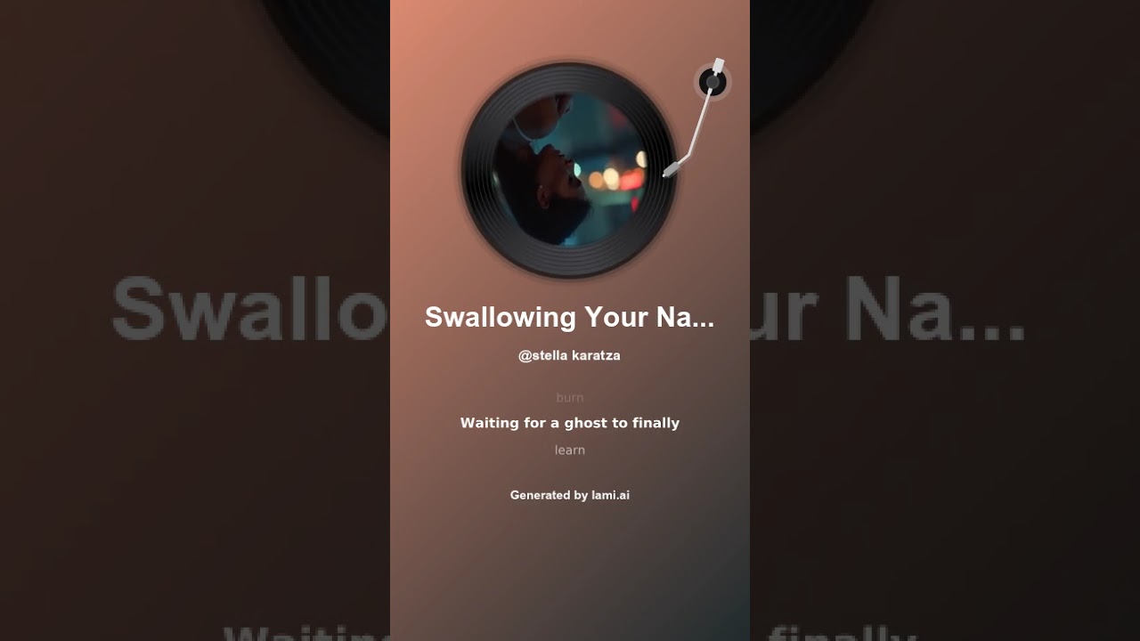 Swallowing Your Name new pop ballad