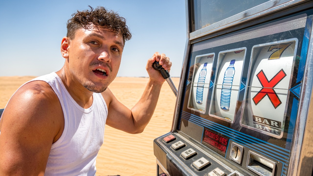 Gambling To Survive In The Desert For 24 Hours!