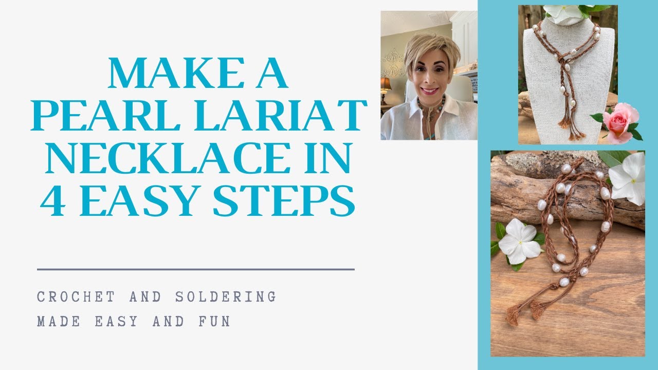 Make a Pearl Lariat Necklace In 4 Easy Steps