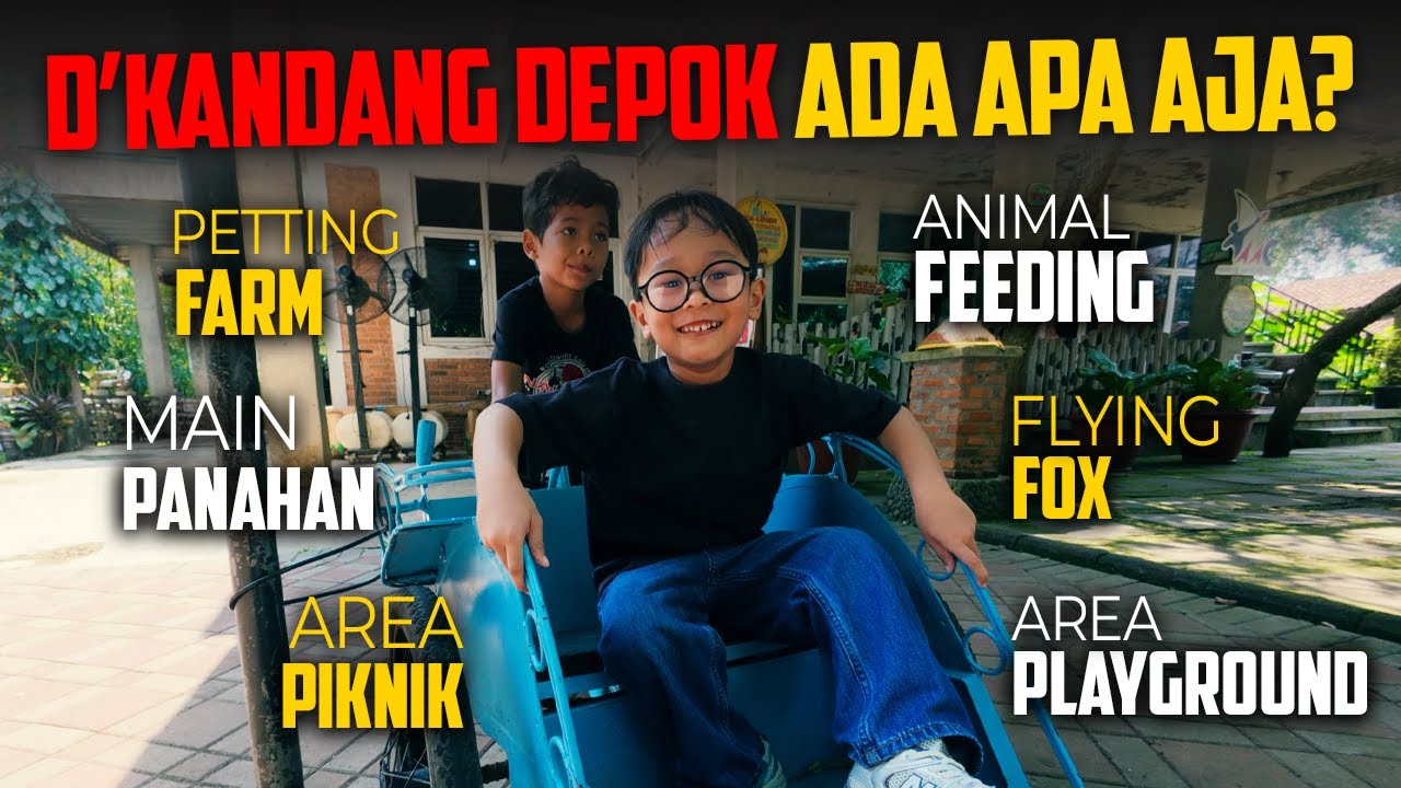 MAIN SAMBIL EDUKASI ANAK DI D'KANDANG AMAZIN FARM DEPOK