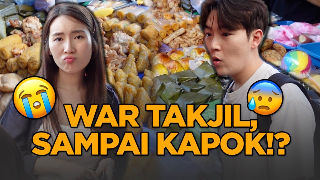 KAKAK ADIK KOREA SHOCK WAR TAKJIL DI PASAR BENHILL JAKARTA!! 😱