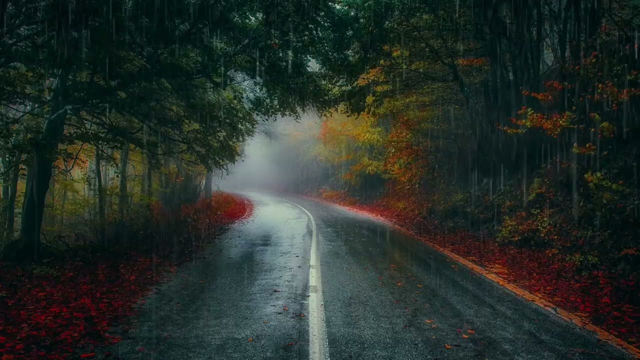 Forest Rain Sounds on a Quiet Forest Path 🍂 Relaxing Rain Ambient Soundscape for Sleep