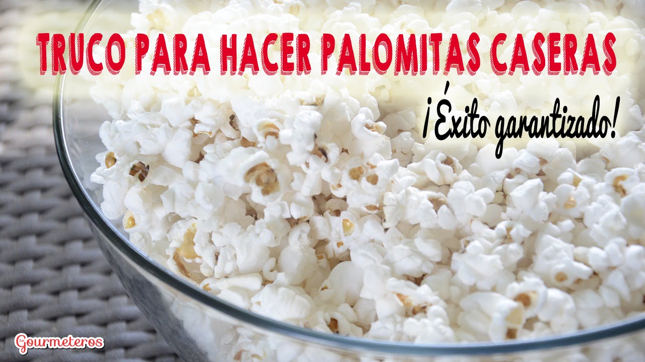 C&oacute;mo hacer palomitas de ma&iacute;z caseras en olla | Gourmetruco