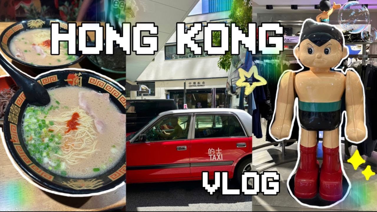 Hong Kong VLOG 🇭🇰 experience being a local🍦 Tsim Sha Tsui尖沙咀⭐ ICHIRAN ramen 一蘭拉面🍜Disneyland Store🧚🎠✨