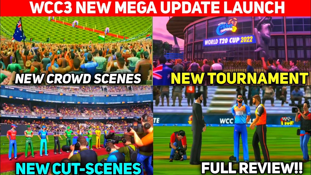 🔥Wcc3 New Update Released  || New Shot || New Graphics, Full Review, Wcc3 New WC T20 2022 Update