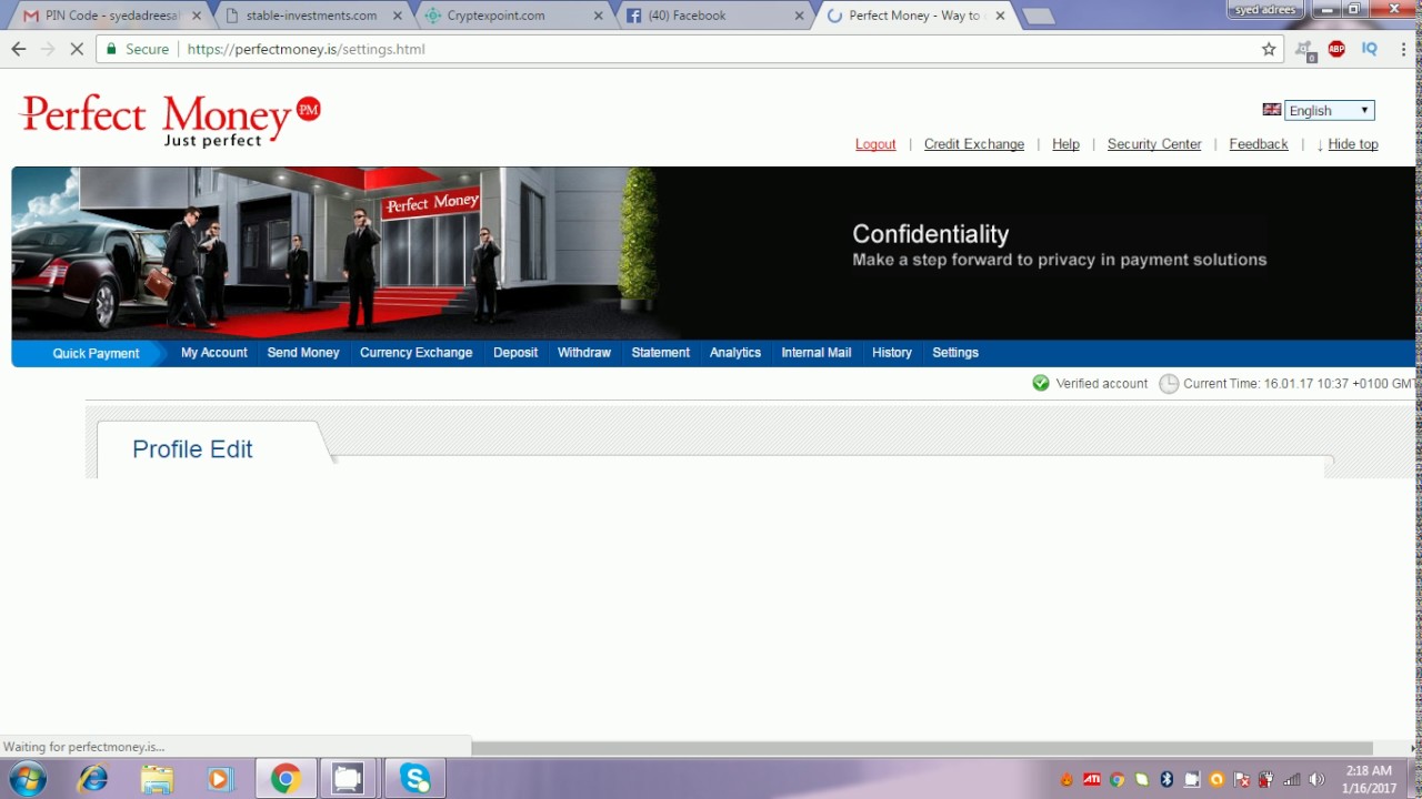 How to use make earn and Verify Perfect Money Account Urdu/Hindi