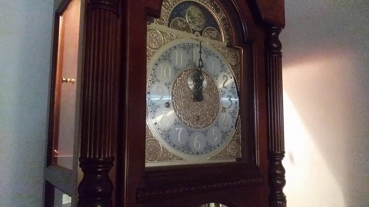 Howard Miller Rochester 610-793 Grandfather Clock strikes 12 AM