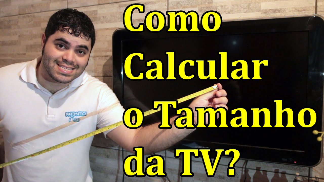 Como calcular o tamanho da televisão em polegadas? | Matemática Rio