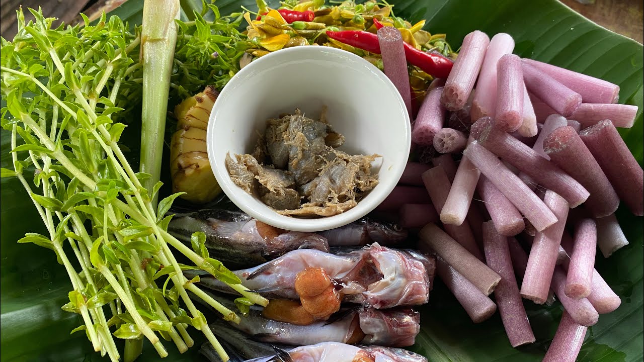 របៀបស្លម្ជូរព្រលឹតផ្កាស្នោត្រីកញ្ចុះ Sam  lor Machou Prolit #khmer #food