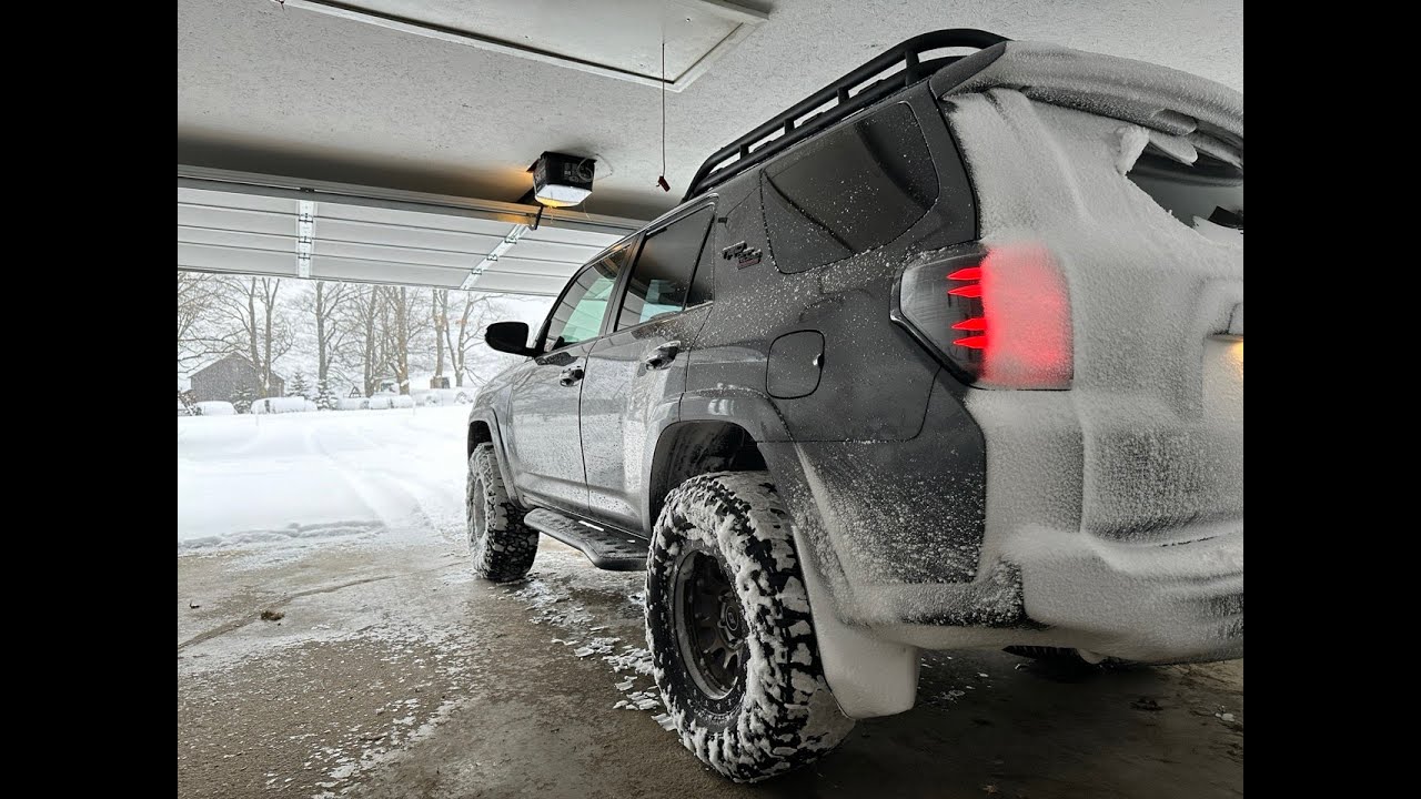 4Runner Northern Michigan Winter Drive
