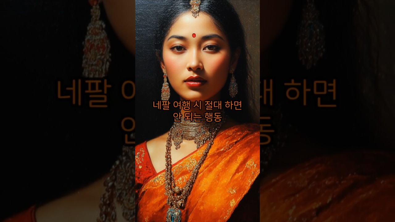 네팔 여행가서 절대 하면 안되는 행동
