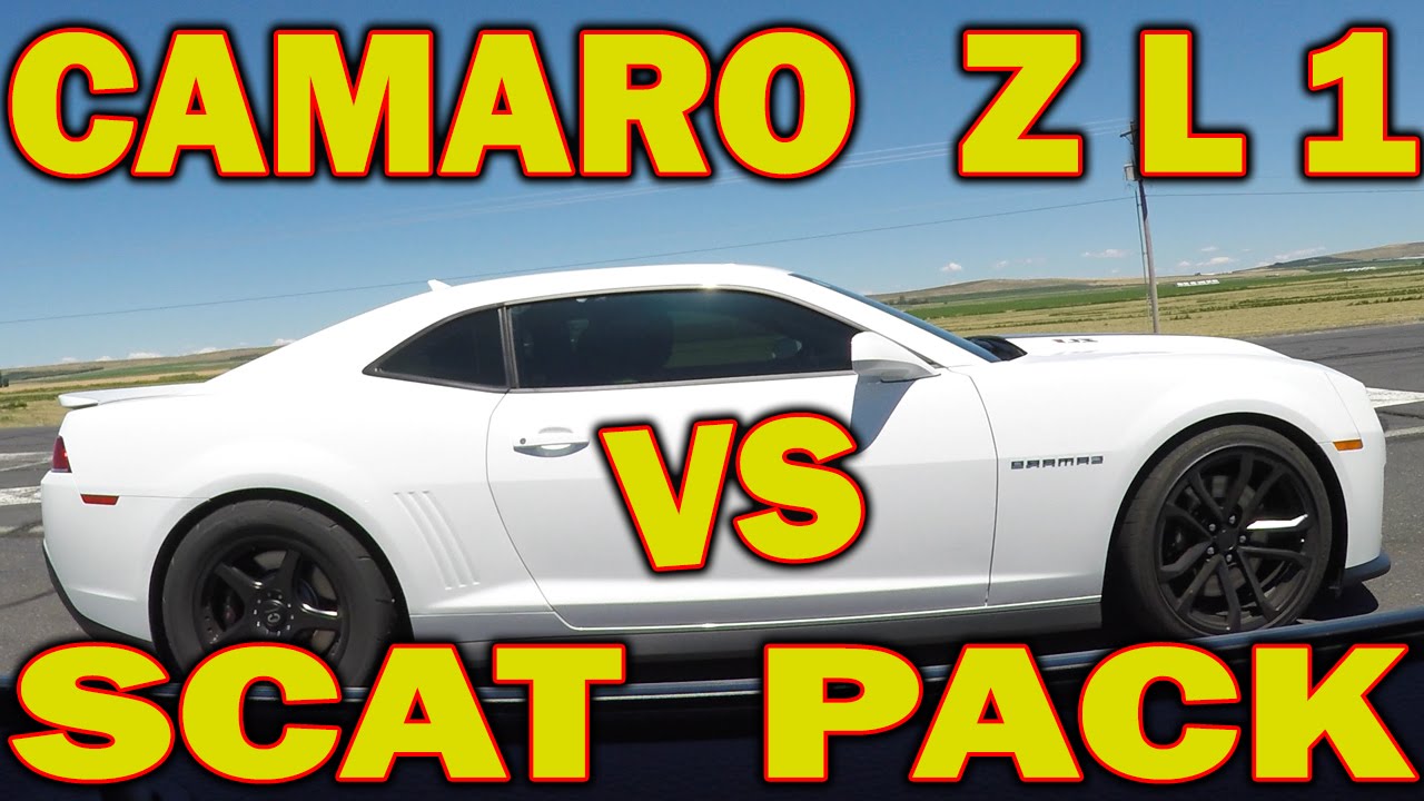 Camaro ZL1 vs Challenger Scat Pack Drag Race