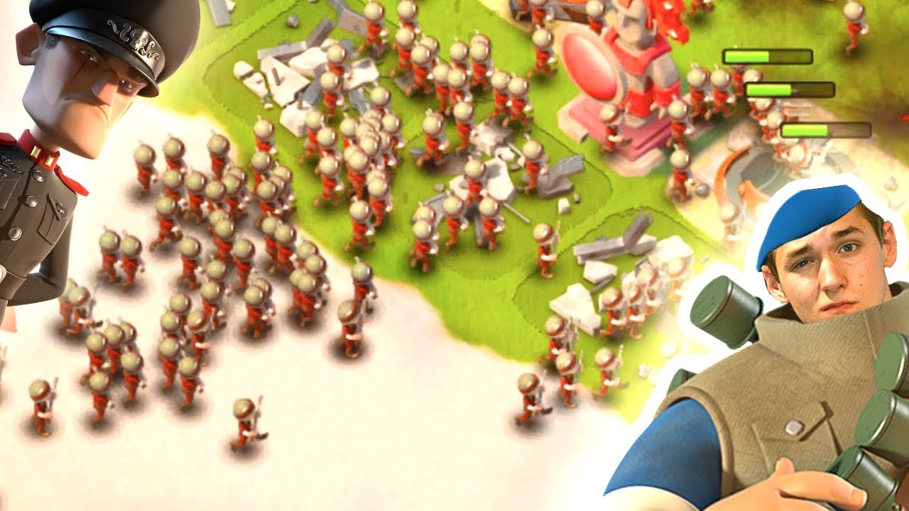 Christian vs Hammerman! Defending Hammerman Boom Beach!