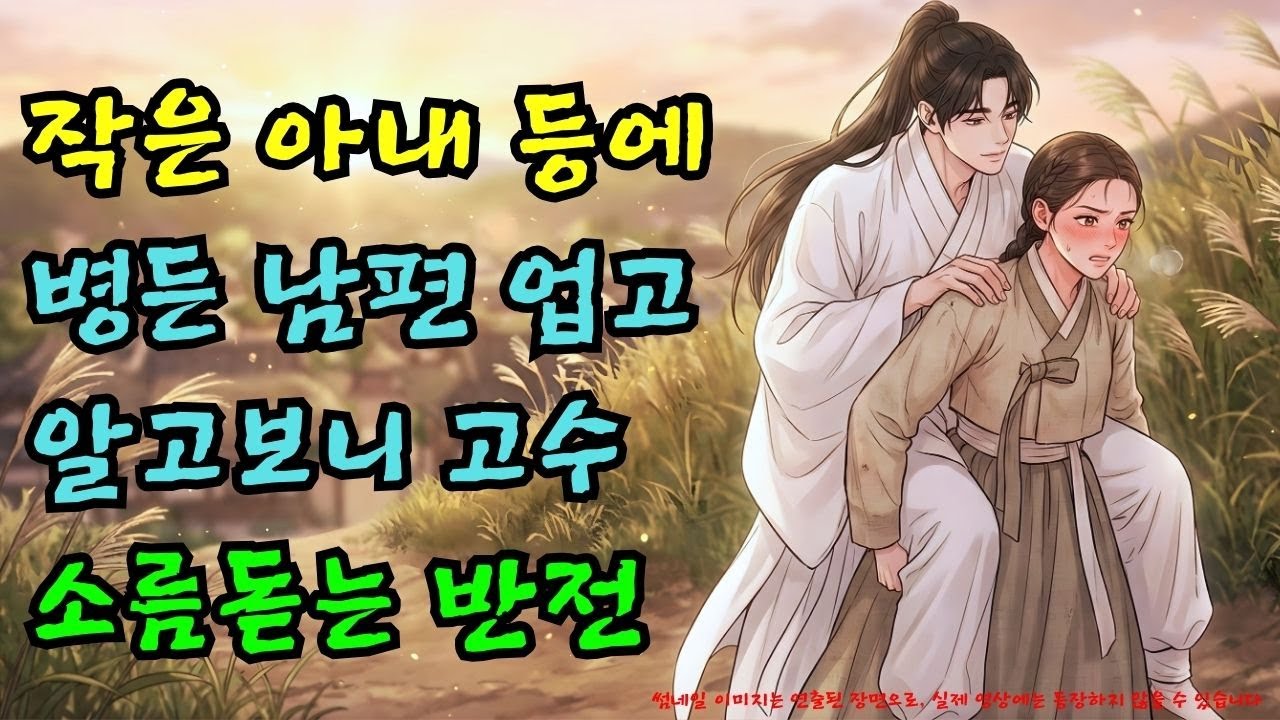 매일 앉은뱅이 남편 업고 산에 오르던 새색시... 그가 벌떡 일어선 이유 (충격 반전) |야담·민담·전설·설화·옛날이야기·야사·오디오북
