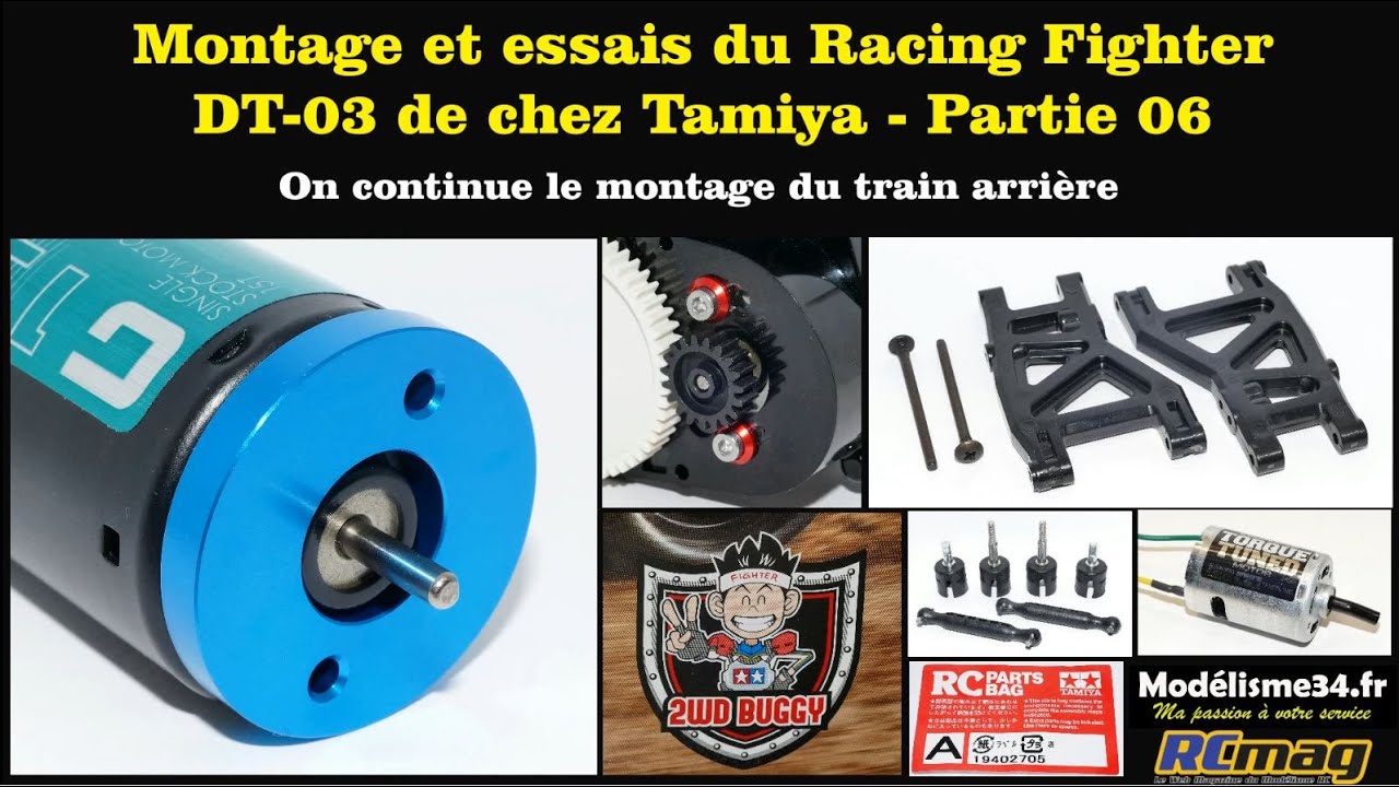 Montage du Racing Fighter DT-03 TT 1/10 de chez Tamiya - Partie 06 RC modélisme auto