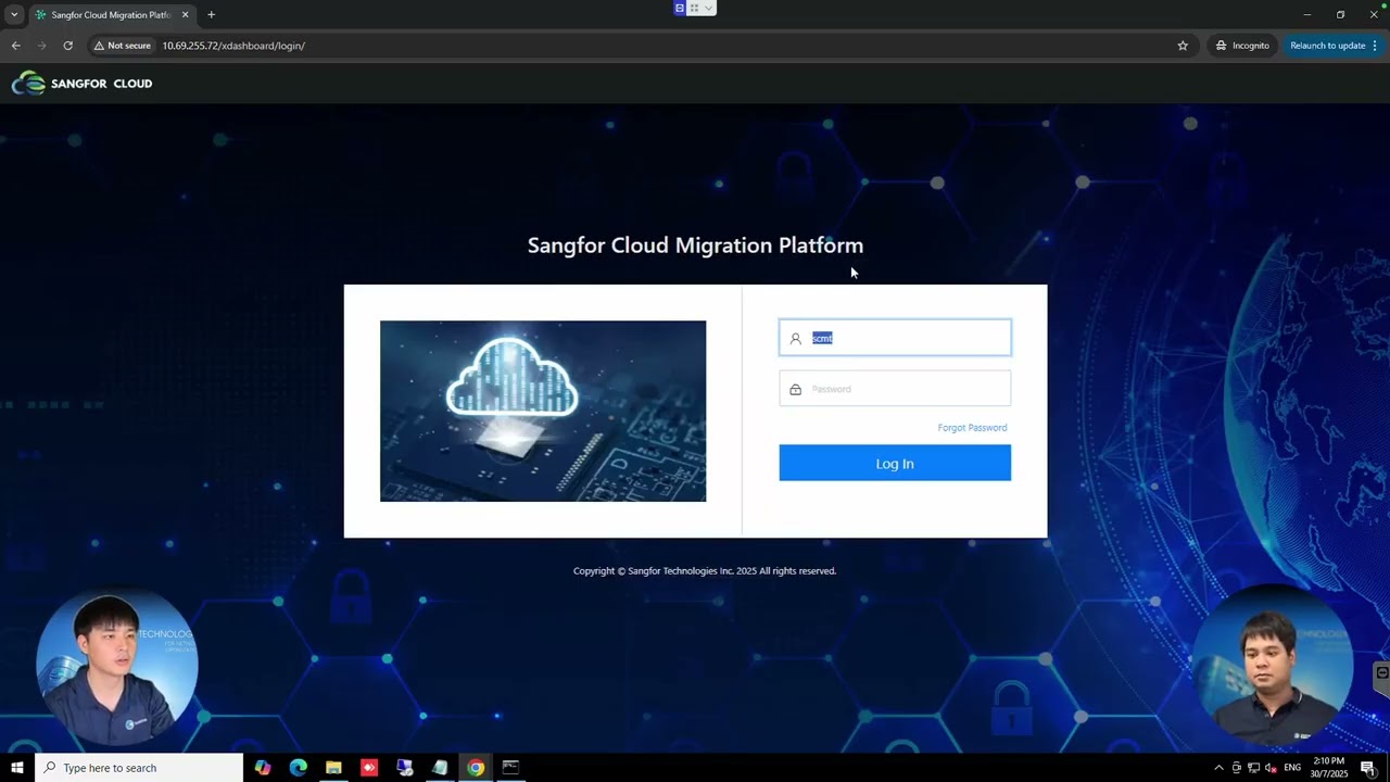 Quick VM Migration to Sangfor HCI using SCMT Point-to-Point