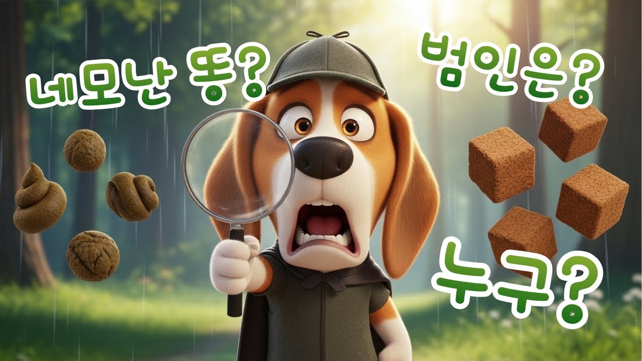 [동물 탐정] 벽돌 똥을 싸는 동물의 정체! 엉덩이가 네모난 거야?/어린이 애니메이션