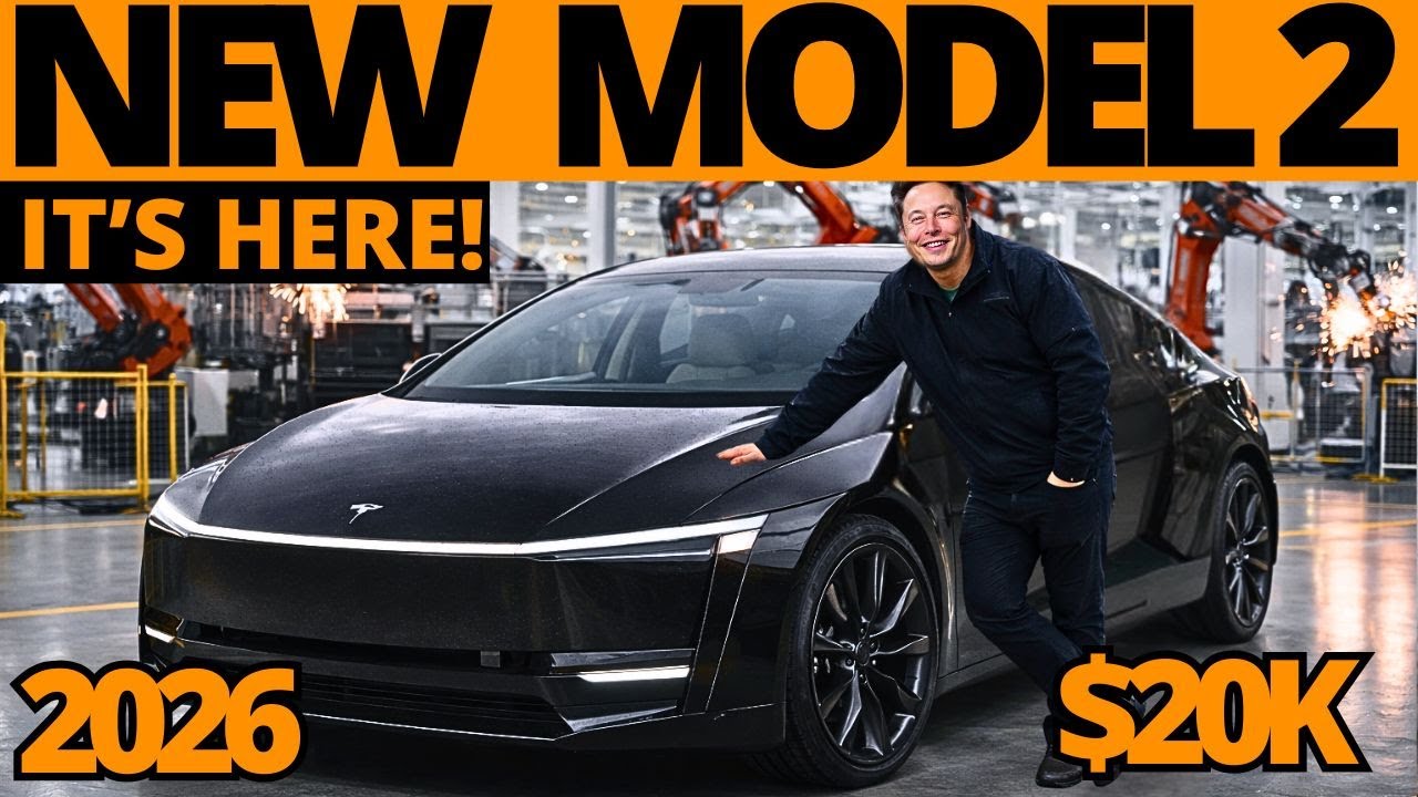 Новая Tesla Model 2 Senior Edition с алюминиево-ионным двигателем &mdash; 20 000 долларов! 510 миль, 12...