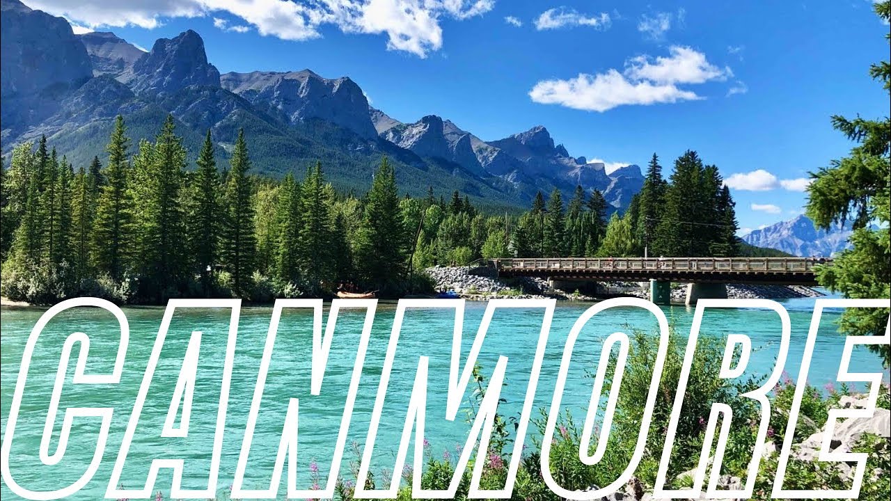 Sunset 4K Walking Tour in Canmore 🌄 | 30 min