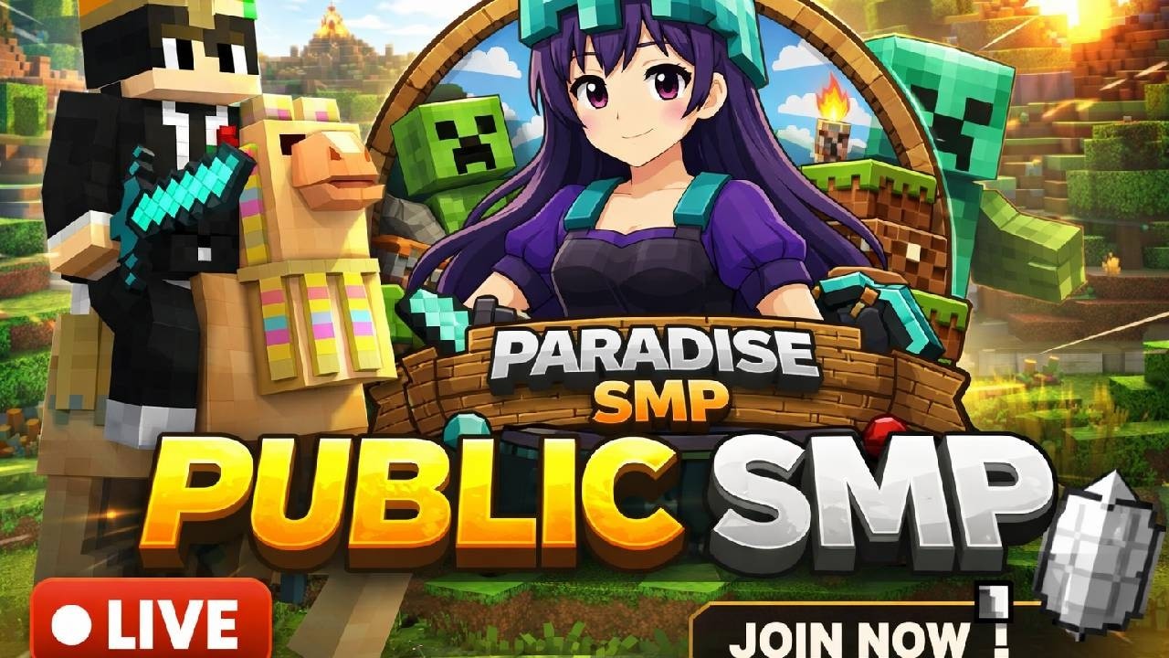 🔴 LIVE NOW! Public Paradise SMP | Join & Play With Us!
