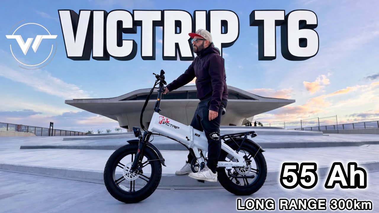Autonomia INCREDIBILE!! 300 km con una ricarica - VICTRIP T6 - Ebike LEGALE con BATTERIA 55 Ah