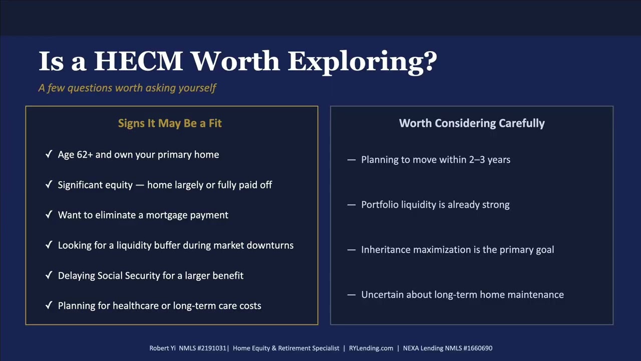 HECM Reverse Mortgage - Is it Right For Me?