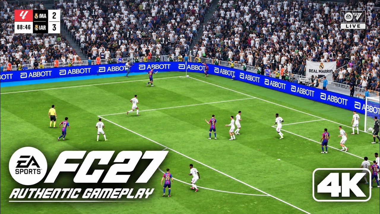 FC27 AUTHENTIC GAMEPLAY | Real Madrid vs Barcelona | ULTRA REALISTIC