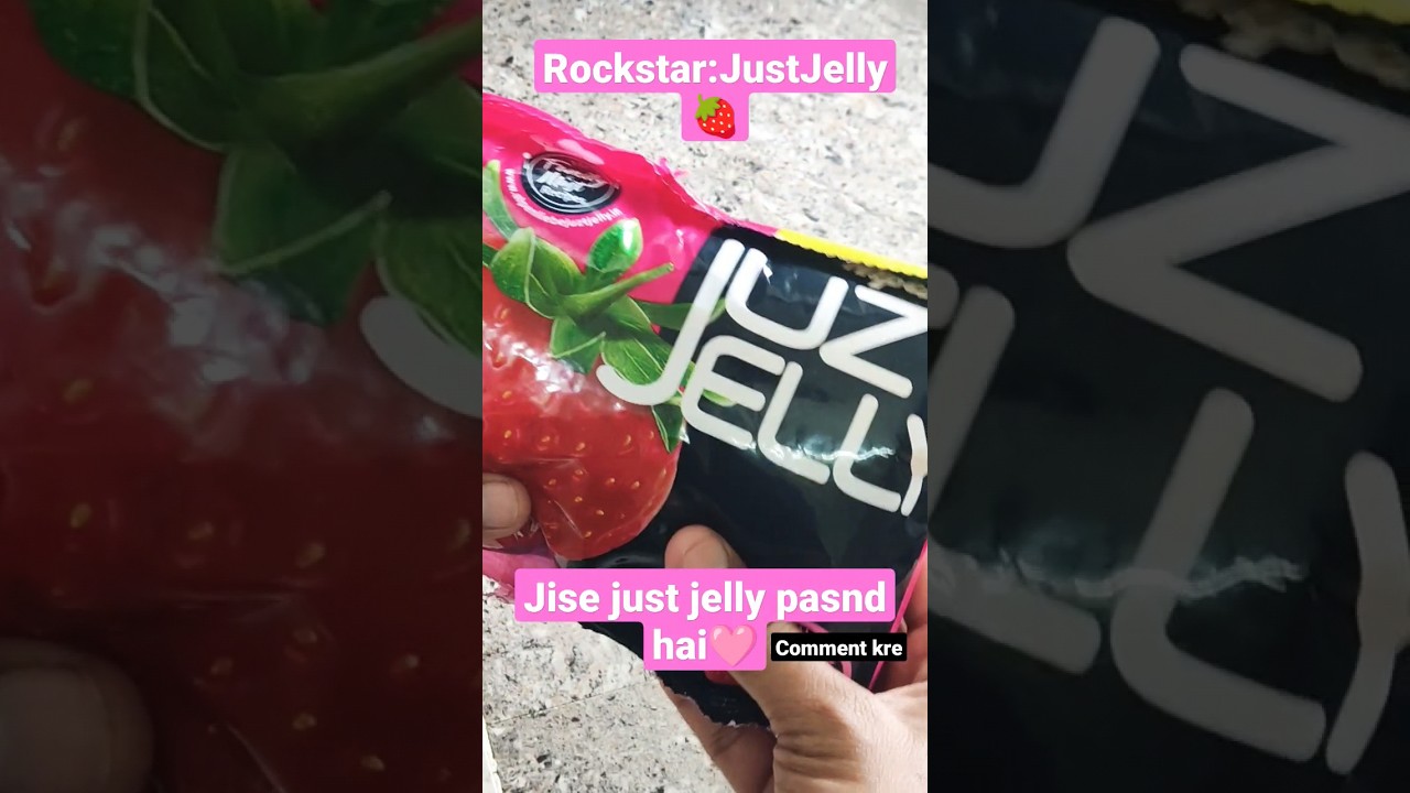 JustJelly || straberry flavour jelly || #youtubeshort #cute #ytshorts