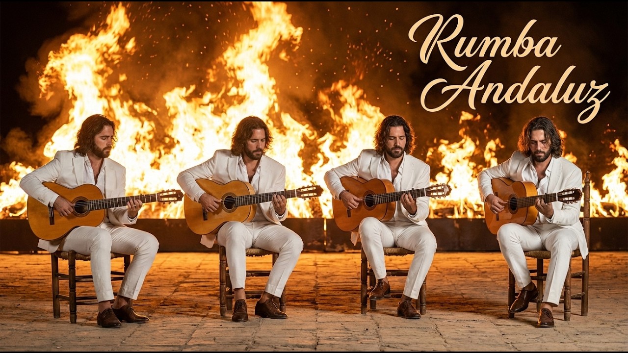 Bajo la Luna Ardiente 2026 | Spanish Flamenco Rumba, Wine, Fire & Gypsy Guitar Soul