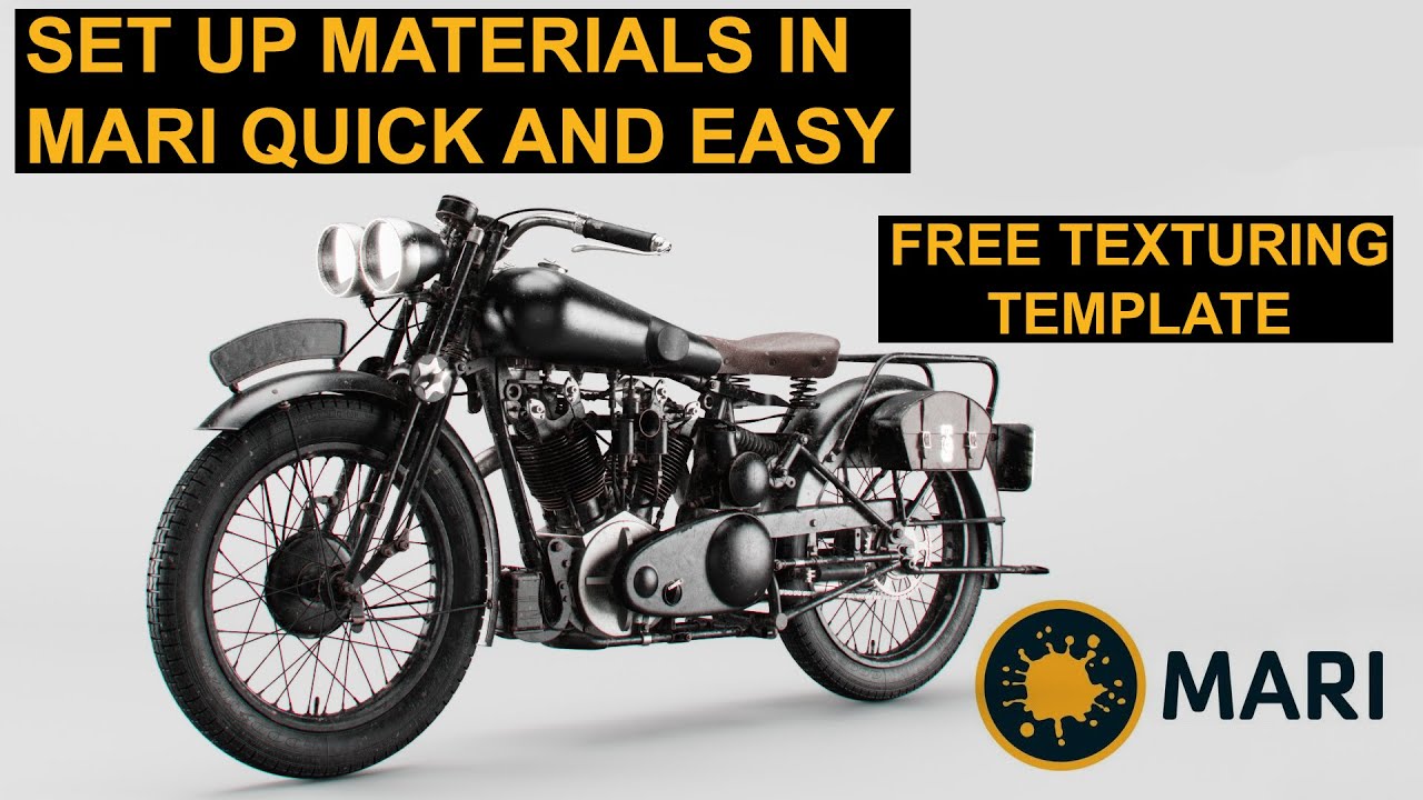 Mari VFX Texturing Tutorial - Materials in Mari + FREE Material Template
