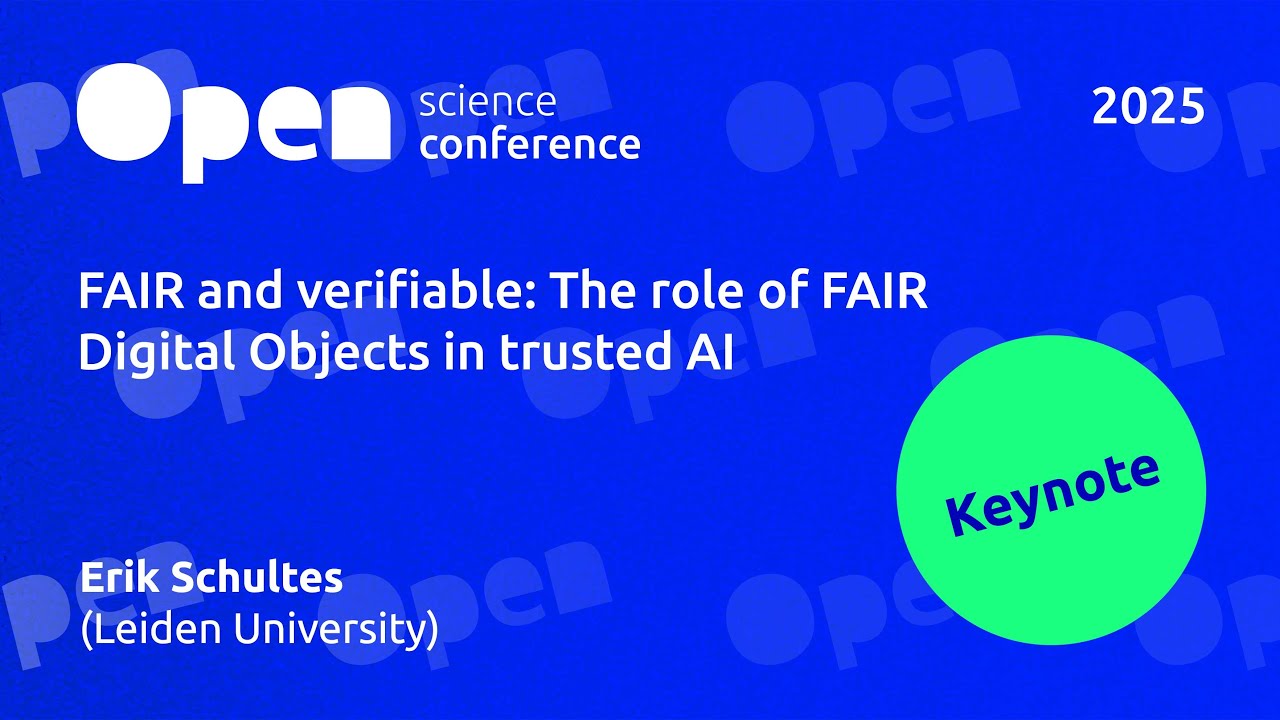 OSC 2025 | Keynote | Erik Schultes | FAIR and verifiable