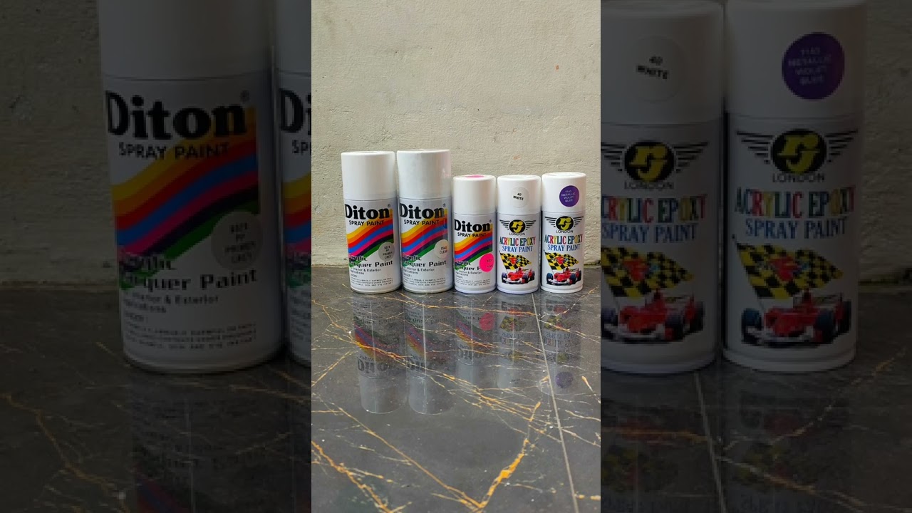 repaint sepeda anak cuma pakai cat semprot cat pilox Diton dan RJ london