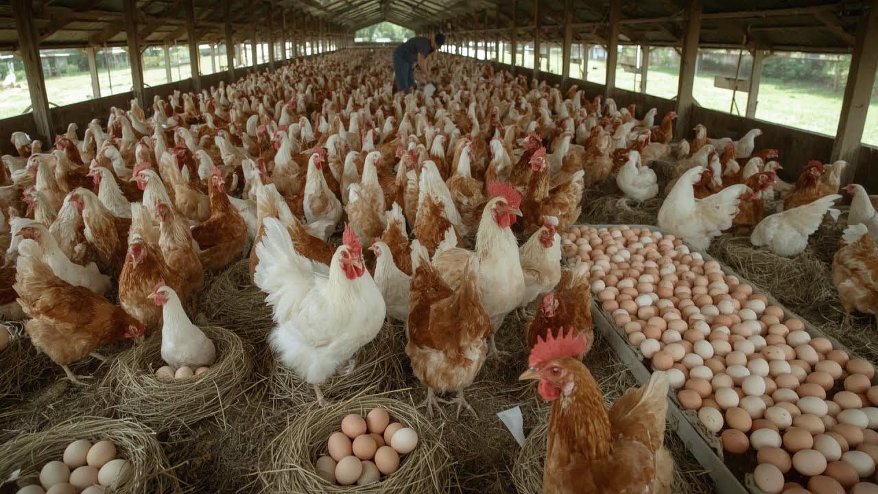 Rural Egg-Laying Chicken Farm Model