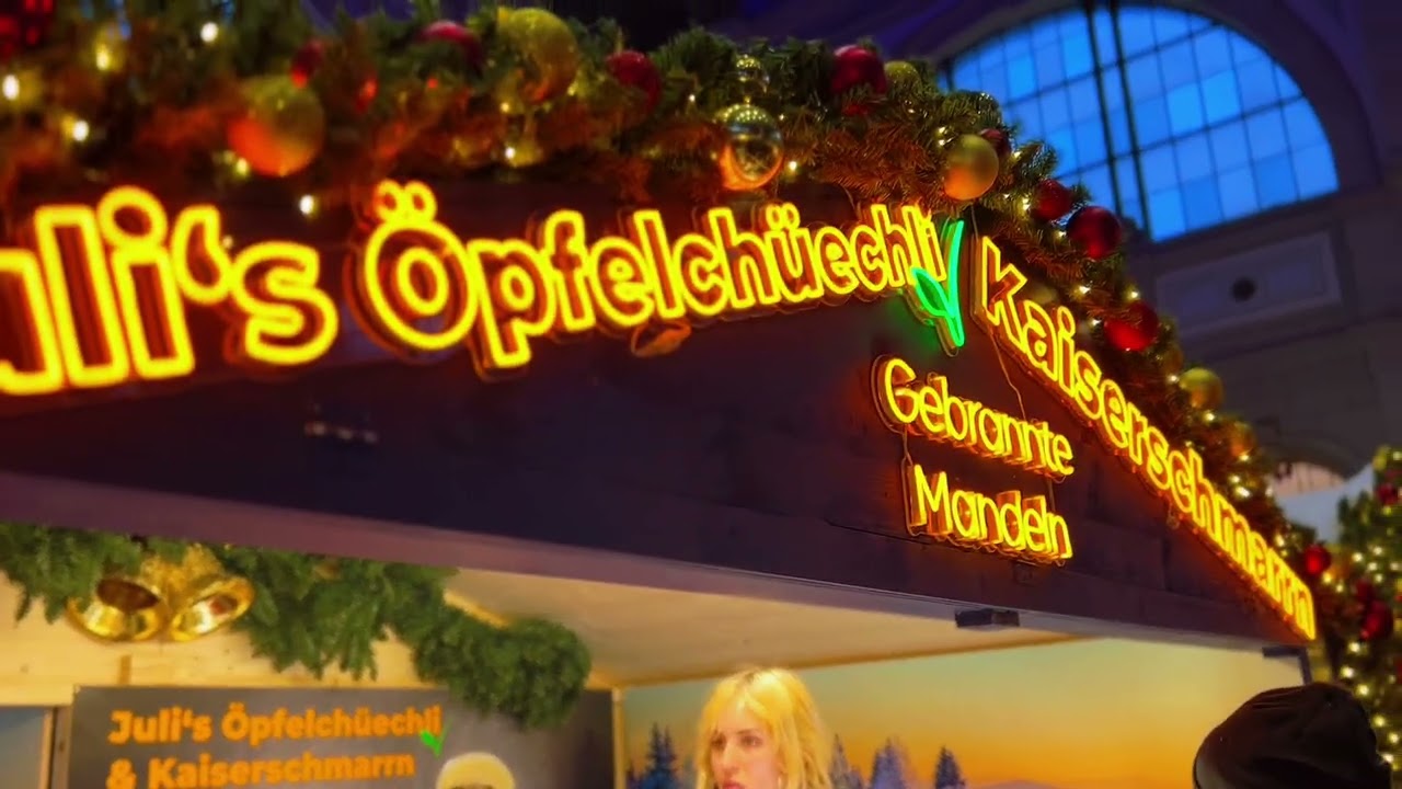 SWITZERLAND🇨🇭Zurich Christmas Market.  SCHWEIZ🇨🇭Zürich Weihnachtsmarkt 