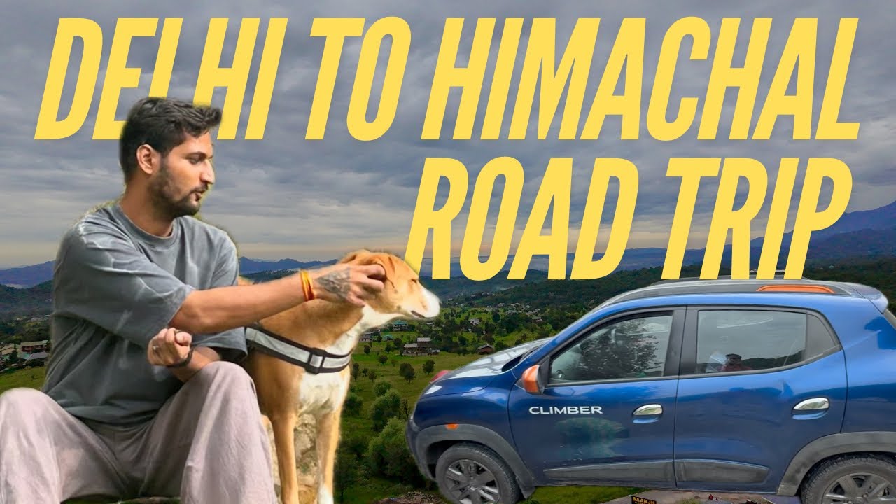 “Delhi to Himachal Road Trip 🚗 | 2 AM Night Drive + First Mountain Journey with My Dog 🐶”