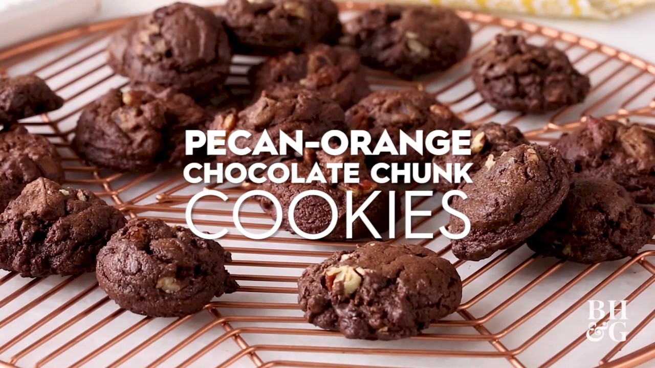 Pecan-Orange Chocolate Chunk Cookies | Fast & Fresh | Better Homes & Gardens