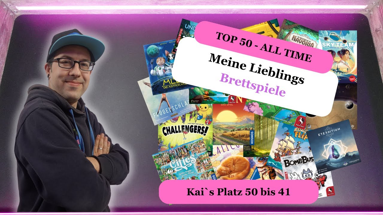 Meine TOP 50 Brettspiele die ich Liebe, ich beginne kontrovers - Platz 50 bis 41